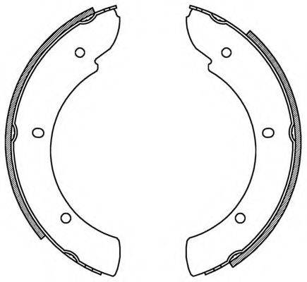 OPEN PARTS BSA219300 Комплект гальмівних колодок