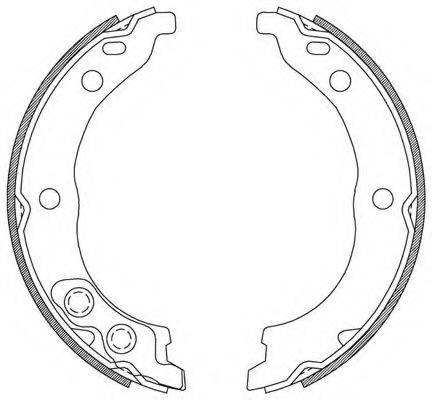 OPEN PARTS BSA220600 Комплект гальмівних колодок