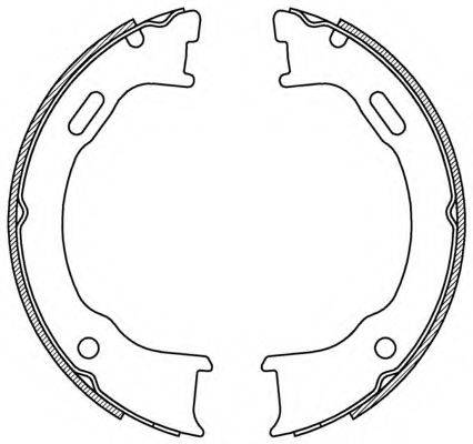 OPEN PARTS BSA221800 Комплект гальмівних колодок