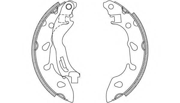 OPEN PARTS BSA223500 Комплект гальмівних колодок