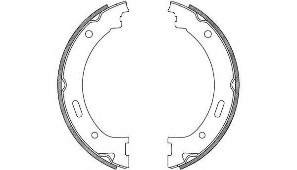 OPEN PARTS BSA223900 Комплект гальмівних колодок