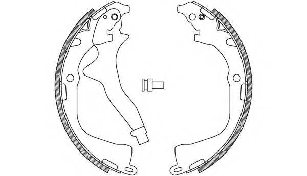 OPEN PARTS BSA224200 Комплект гальмівних колодок