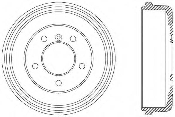 OPEN PARTS BAD901410 Гальмівний барабан