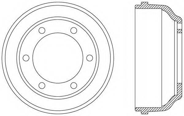 OPEN PARTS BAD902210 Гальмівний барабан