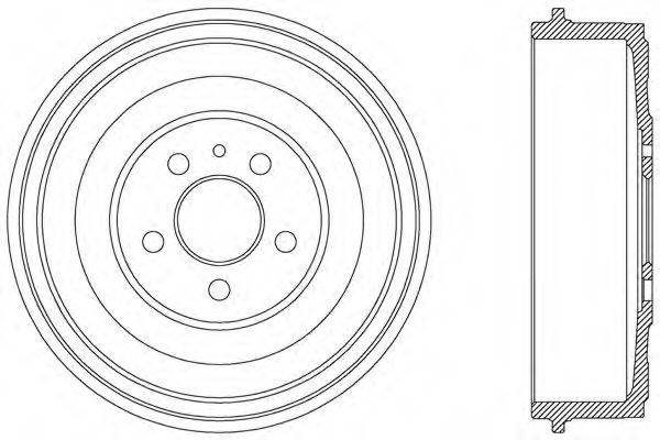 OPEN PARTS BAD902810 Гальмівний барабан