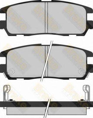 BRAKE ENGINEERING PA1031 Комплект гальмівних колодок, дискове гальмо