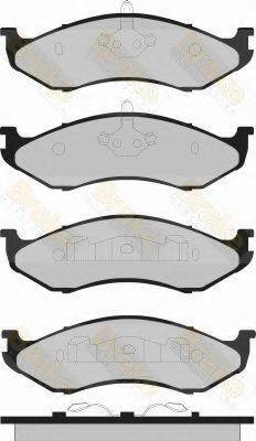 BRAKE ENGINEERING PA1322 Комплект гальмівних колодок, дискове гальмо