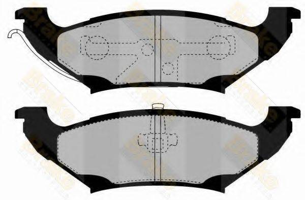 BRAKE ENGINEERING PA1446 Комплект гальмівних колодок, дискове гальмо