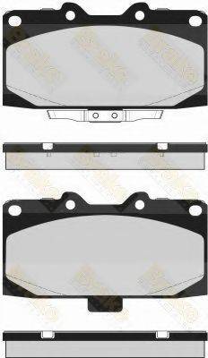 BRAKE ENGINEERING PA1694 Комплект гальмівних колодок, дискове гальмо