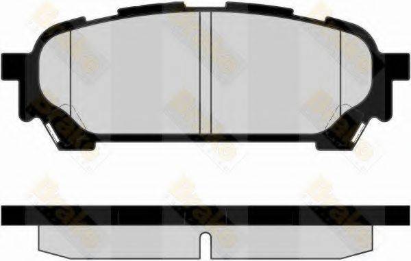 BRAKE ENGINEERING PA1731 Комплект гальмівних колодок, дискове гальмо