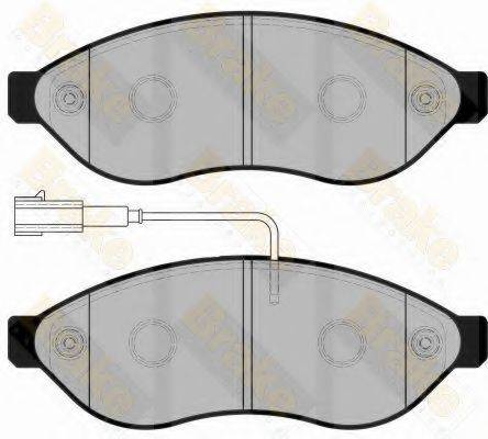 BRAKE ENGINEERING PA1754 Комплект гальмівних колодок, дискове гальмо