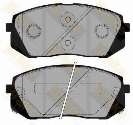 BRAKE ENGINEERING PA1873 Комплект гальмівних колодок, дискове гальмо