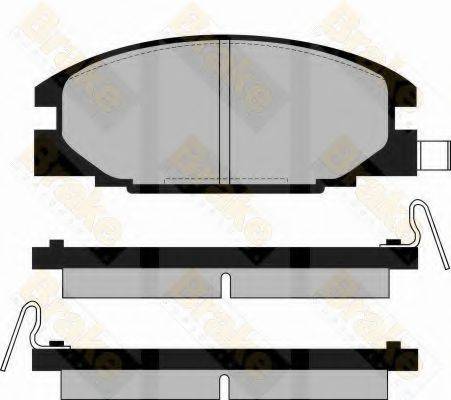 BRAKE ENGINEERING PA549 Комплект гальмівних колодок, дискове гальмо