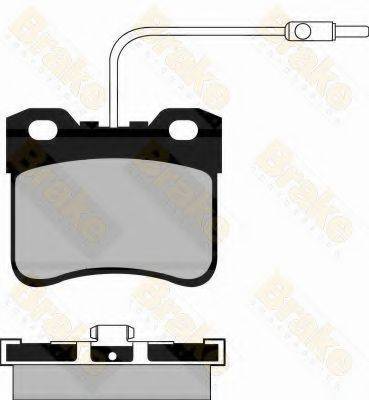 BRAKE ENGINEERING PA561 Комплект гальмівних колодок, дискове гальмо