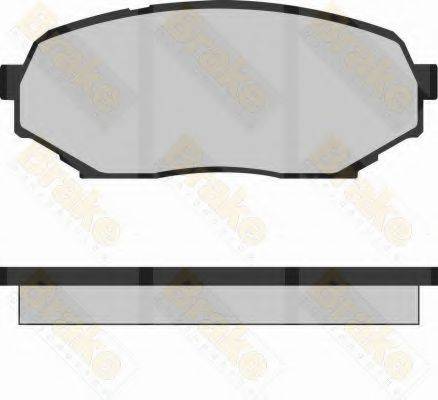 BRAKE ENGINEERING PA763 Комплект гальмівних колодок, дискове гальмо