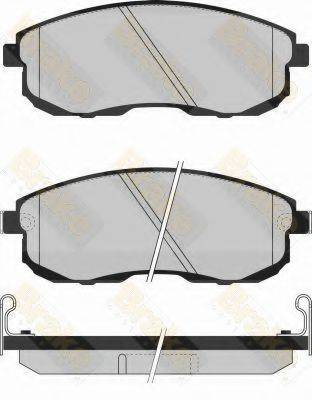 BRAKE ENGINEERING PA791 Комплект гальмівних колодок, дискове гальмо