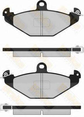 BRAKE ENGINEERING PA814 Комплект гальмівних колодок, дискове гальмо