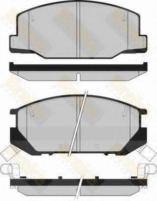 BRAKE ENGINEERING PA851 Комплект гальмівних колодок, дискове гальмо