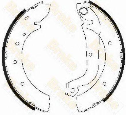 BRAKE ENGINEERING SH1207 Комплект гальмівних колодок