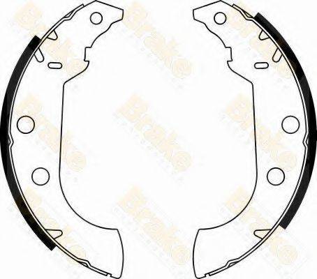 BRAKE ENGINEERING SH1272 Комплект гальмівних колодок