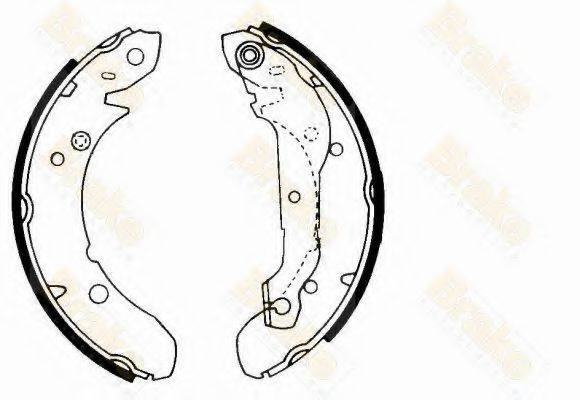 BRAKE ENGINEERING SH2152 Комплект гальмівних колодок