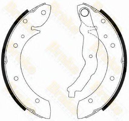 BRAKE ENGINEERING SH2433 Комплект гальмівних колодок