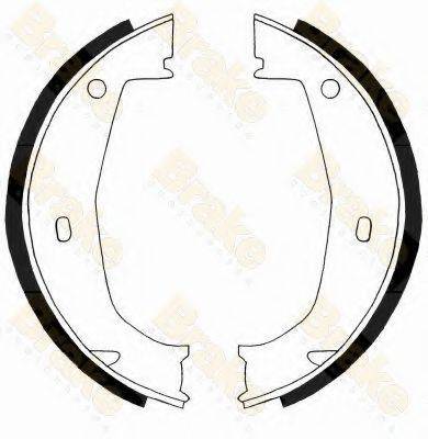 BRAKE ENGINEERING SH2498 Комплект гальмівних колодок, стоянкова гальмівна система