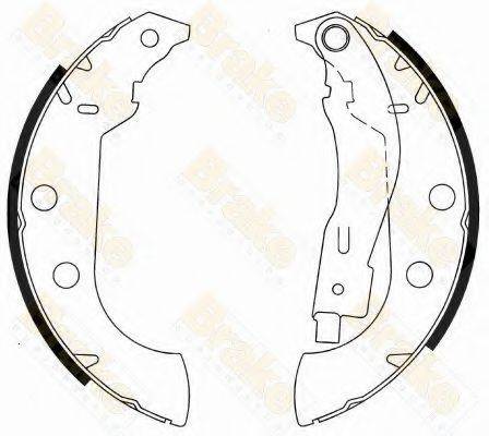 BRAKE ENGINEERING SH2540 Комплект гальмівних колодок