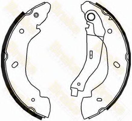 BRAKE ENGINEERING SH2553 Комплект гальмівних колодок