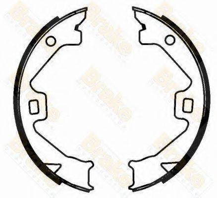 BRAKE ENGINEERING SH2595 Комплект гальмівних колодок, стоянкова гальмівна система