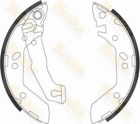 BRAKE ENGINEERING SH2602 Комплект гальмівних колодок