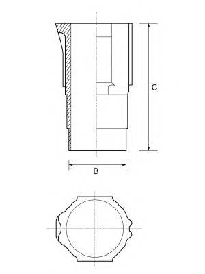 GOETZE ENGINE 1500034000 Гільза циліндра