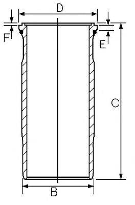 GOETZE ENGINE 1545890000 Гільза циліндра