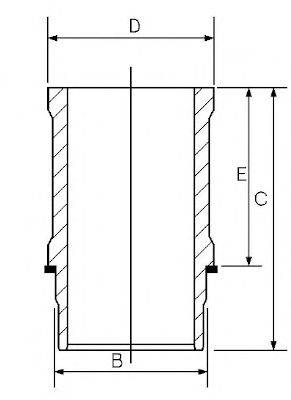 GOETZE ENGINE 1563230000 Гільза циліндра