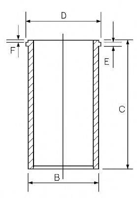 GOETZE ENGINE 1404345000 Гільза циліндра