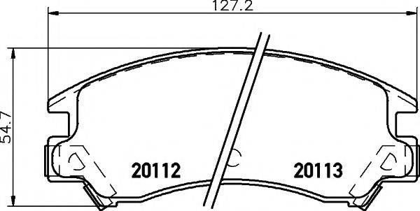 TEXTAR 2011201 Комплект гальмівних колодок, дискове гальмо