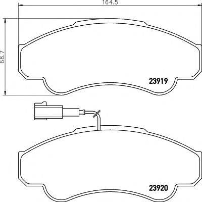 TEXTAR 2391901 Комплект гальмівних колодок, дискове гальмо