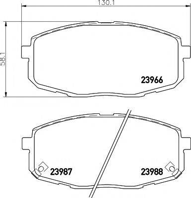 TEXTAR 2396601 Комплект гальмівних колодок, дискове гальмо