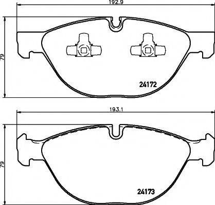 TEXTAR 2417201 Комплект гальмівних колодок, дискове гальмо