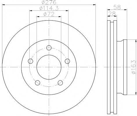TEXTAR 92130000 гальмівний диск