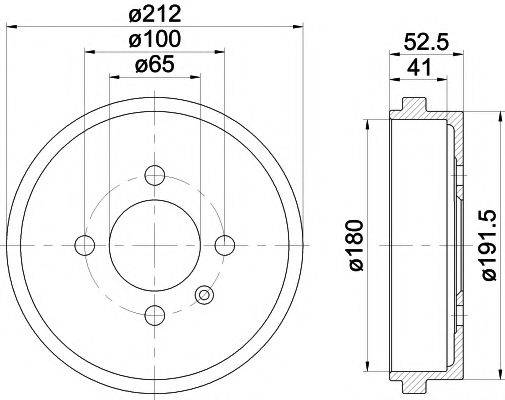 TEXTAR 94022700 Гальмівний барабан