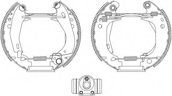 TEXTAR 84000300 Комплект гальмівних колодок