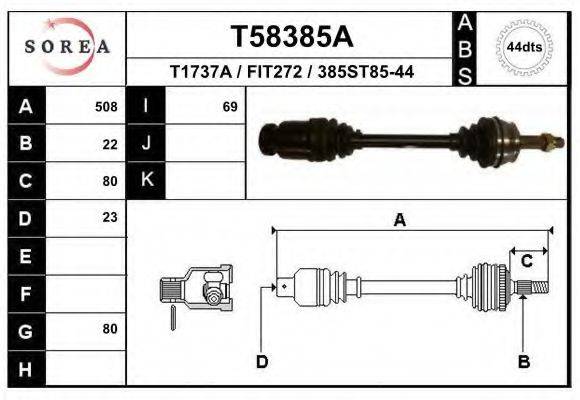 EAI T58385A Приводний вал