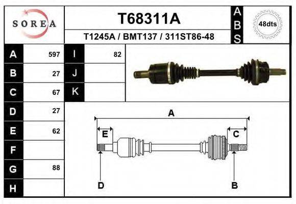 EAI T68311A Приводний вал