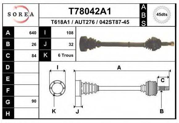 EAI T78042A1 Приводний вал