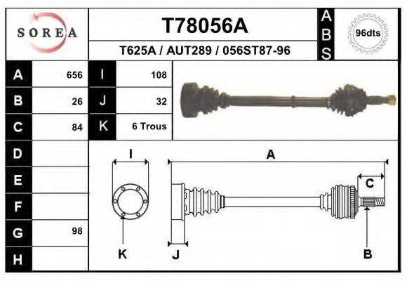 EAI T78056A Приводний вал