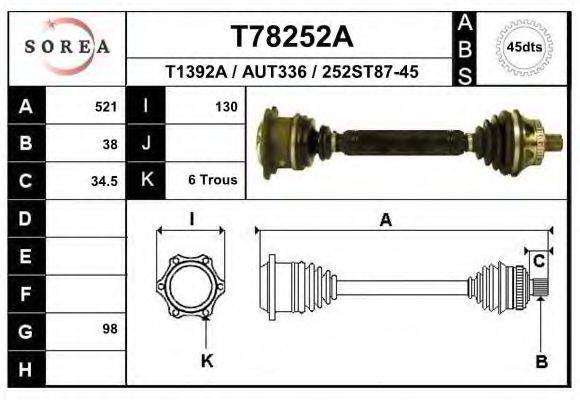 EAI T78252A Приводний вал