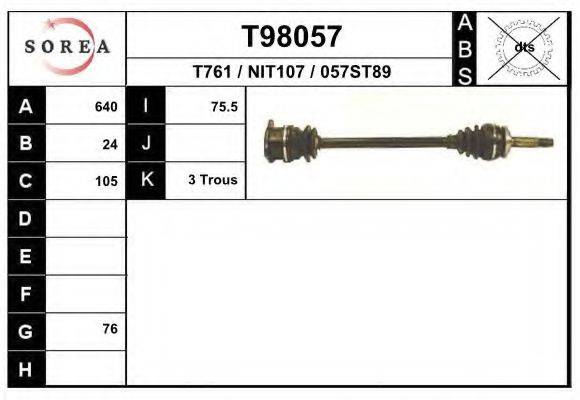 EAI T98057 Приводний вал