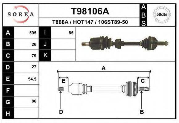 EAI T98106A Приводний вал