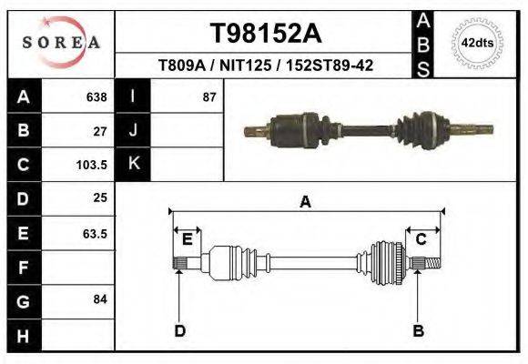 EAI T98152A Приводний вал